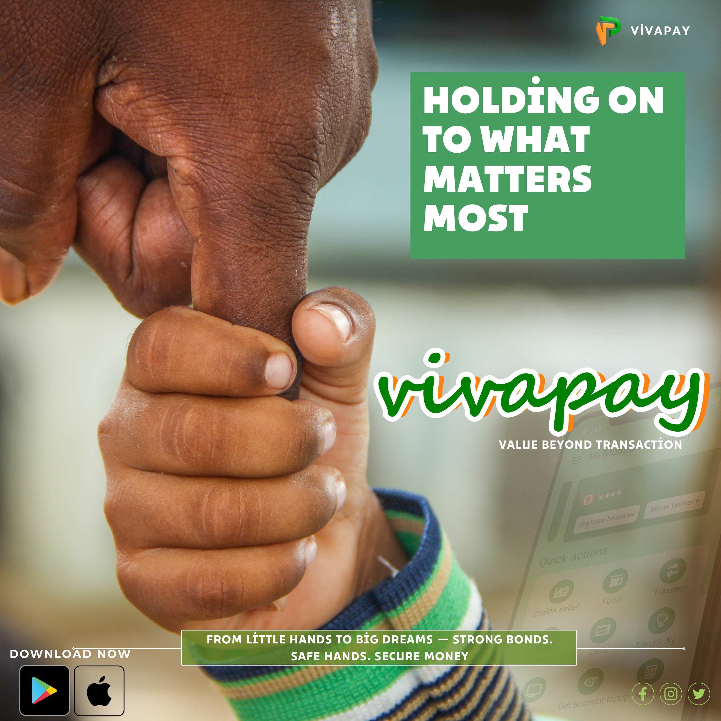 Vivapay mobile app interface